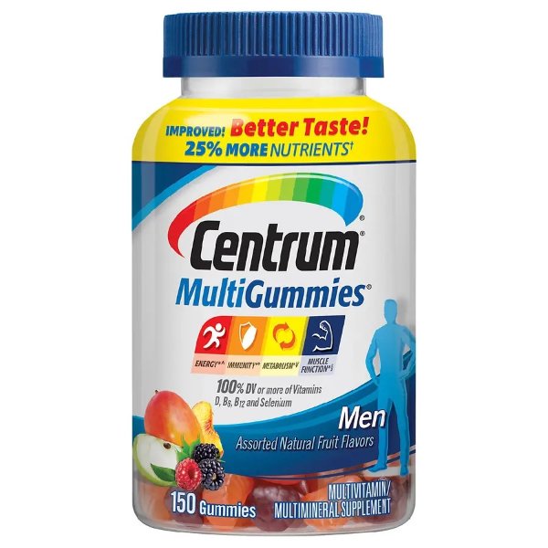 Centrum Men MultiGummies Multivitamin & Multimineral Supplement