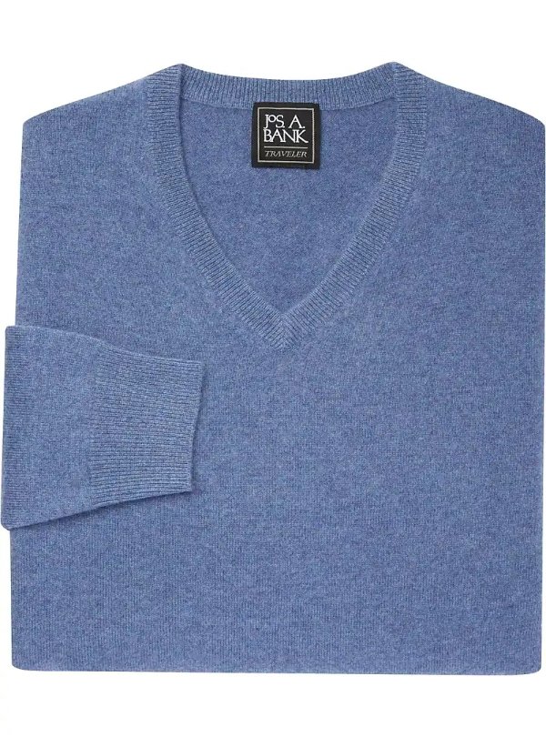 Traveler Collection V-Neck Cashmere Sweater CLEARANCE 