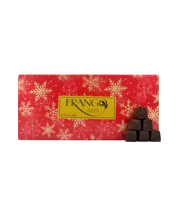 1 LB Holiday Wrapped Dark Mint Box of Chocolates