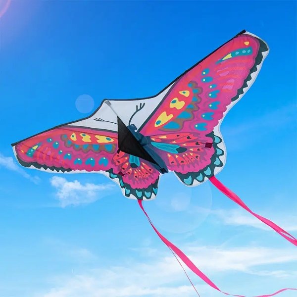 Colorful Butterfly Shaped Kite Big And Light Kite Suitable For Children And Adults - Toys & Games - Temu