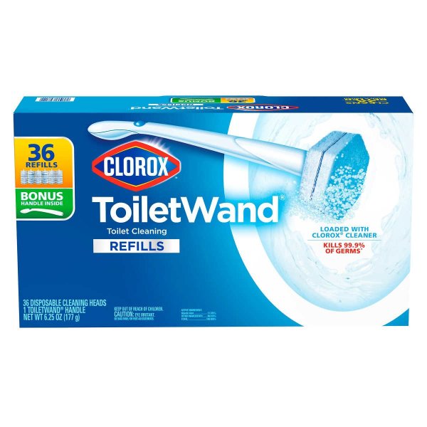 ToiletWand Disposable Toilet Cleaning System with 36 Refills
