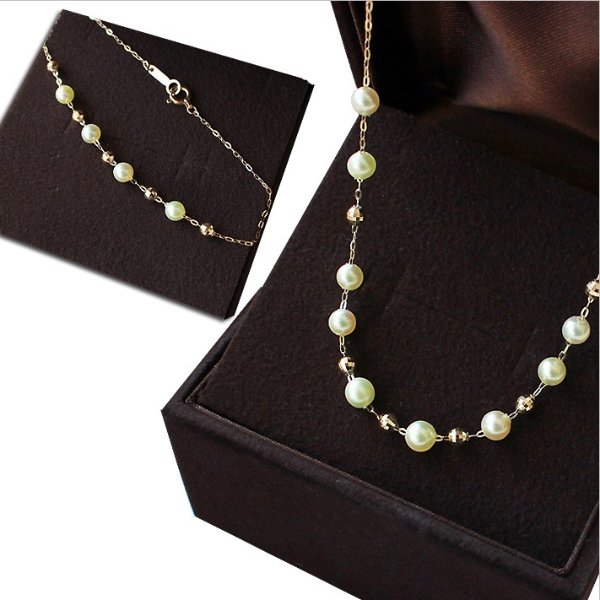 akoya seawater pearl natural gold <Excellent Special>