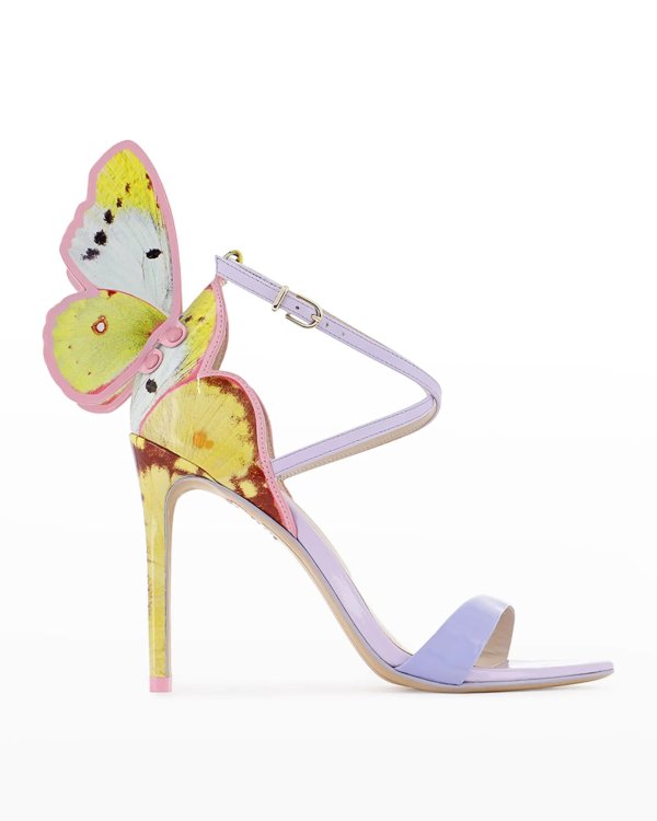 Chiara Butterfly Embroidered Stiletto Sandals