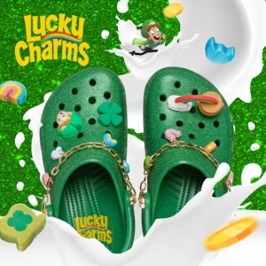 小精灵鞋扣$4.99上新：Crcos x Lucky Charms 合作款发售