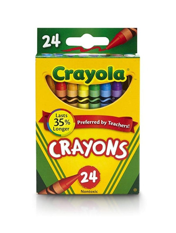 24色彩色蜡笔