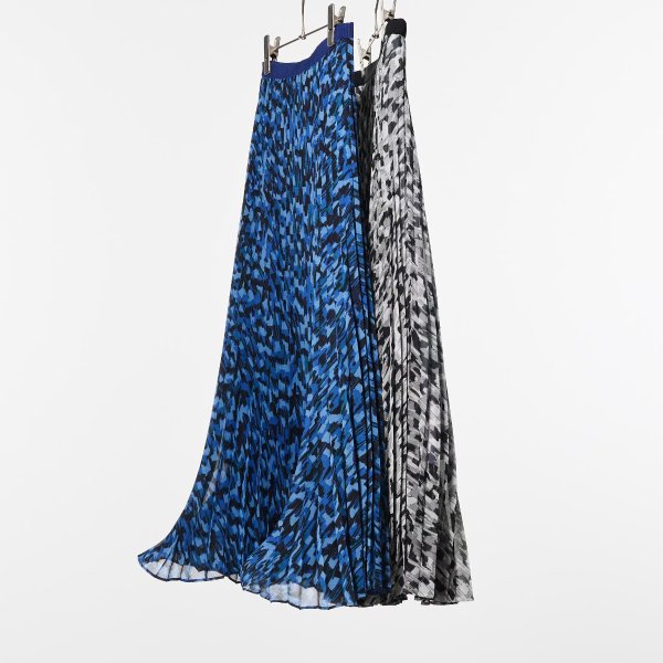 Pleated Printed Skirt | UNIQLO US