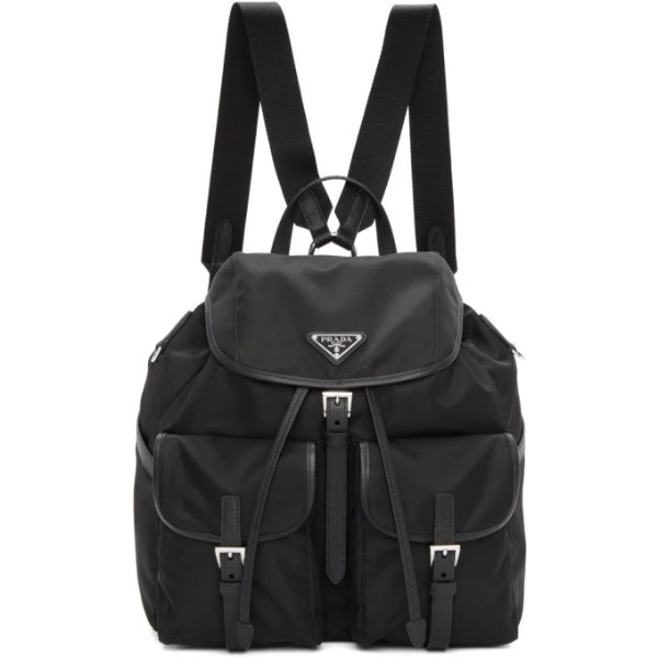 - Black Nylon Backpack