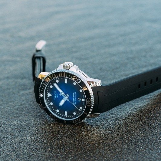 Seastar 1000 Automatic Blue Dial Men's Watch T1204071704100