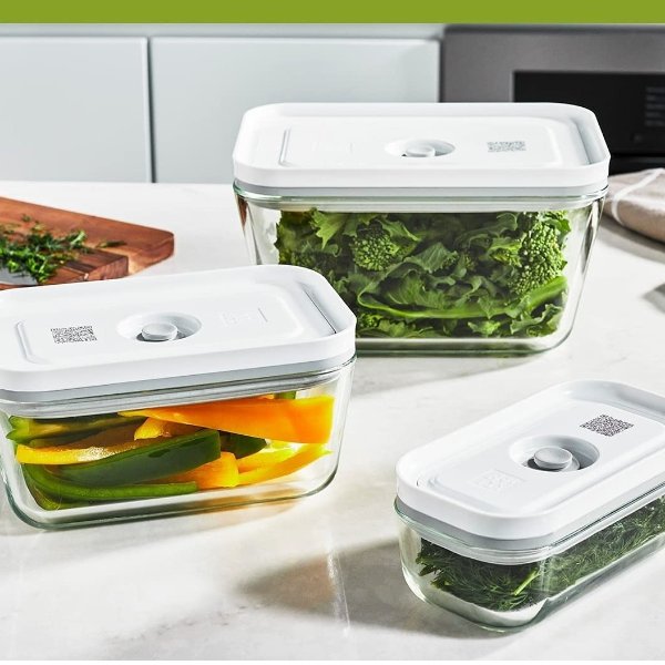 ZWILLING Fresh & Save 3-pc Glass Food Storage Container