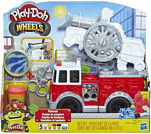 Wheels Firetruck Toy with 5 Non-Toxic Colors IncludingWater Compound