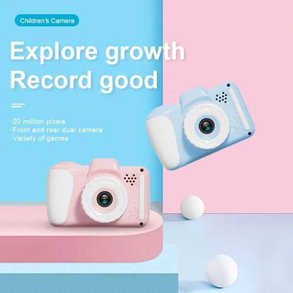 Digital Mini 1080 Hd Camera For Kids, Christmas Birthday Gift For Kids Age 3-12, Selfie Camera For Toddler Boys Girls, Children Toy Camera For 3 4 5 6 7 8 9 10 11 12 Years Old Girls - Electronics - Temu
