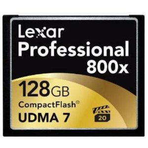 Lexar LCF128CRBNA800 Professional 800x 128GB VPG-20 CompactFlash Card