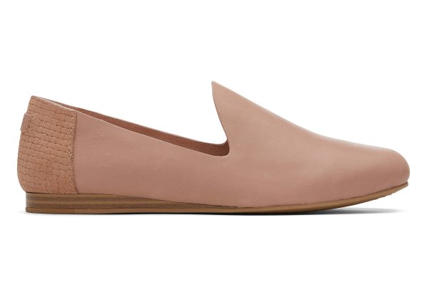 Women's Brown Darcy Leather Flat | TOMS