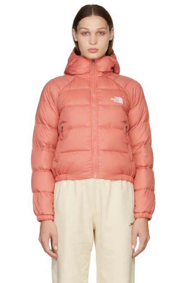 Pink Down Hydrenalite Hooded Puffer Jacket