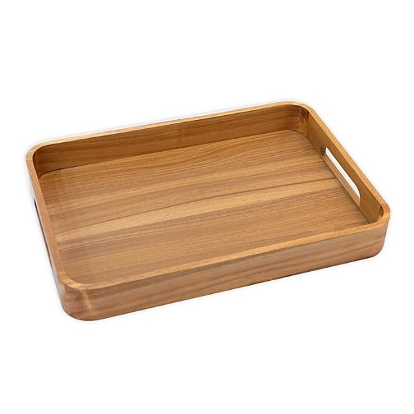 Our Table™ Hayden 20-Inch Acacia Wood Rectangular Serving Tray in Brown | Bed Bath & Beyond