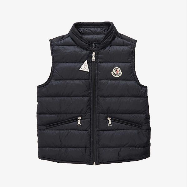 Brand-patch shell-down gilet