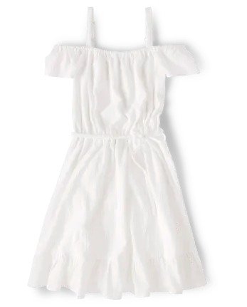 Womens Mommy And Me Sleeveless Eyelet Off Shoulder Dress | The Children's Place - SIMPLYWHT