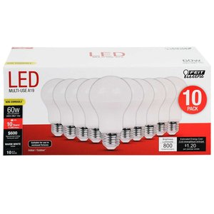 FEIT Electric 10w A19 LED Bulb 800 lumens Warm White