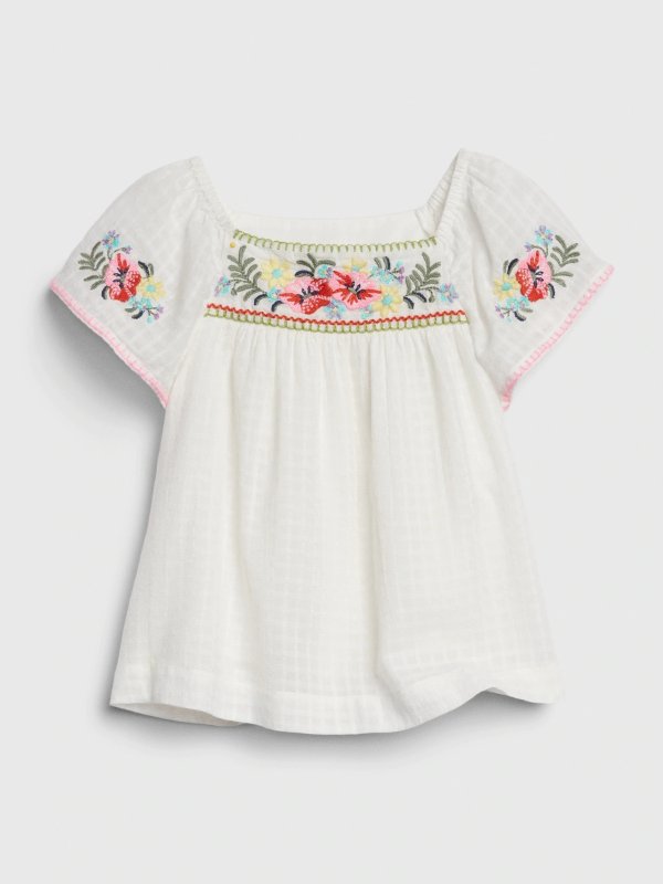 Toddler Embroidered Top