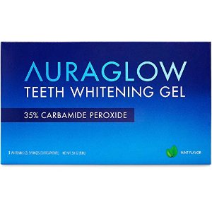 Auraglow 牙齿速效牙齿美白凝胶 替换装 3支