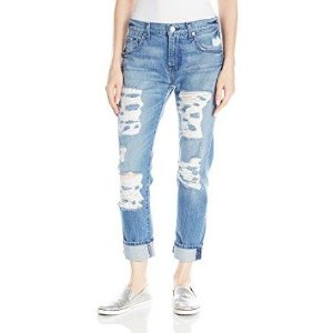 7 For All Mankind Women's Relaxed Skinny with Shredding Jean