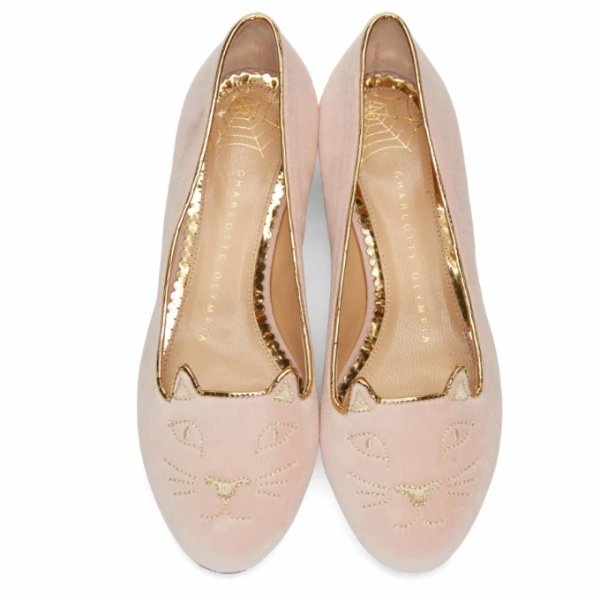 粉色猫咪鞋