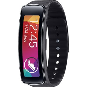  Samsung - Gear Fit Fitness Watch with Heart Rate Monitor - Black 