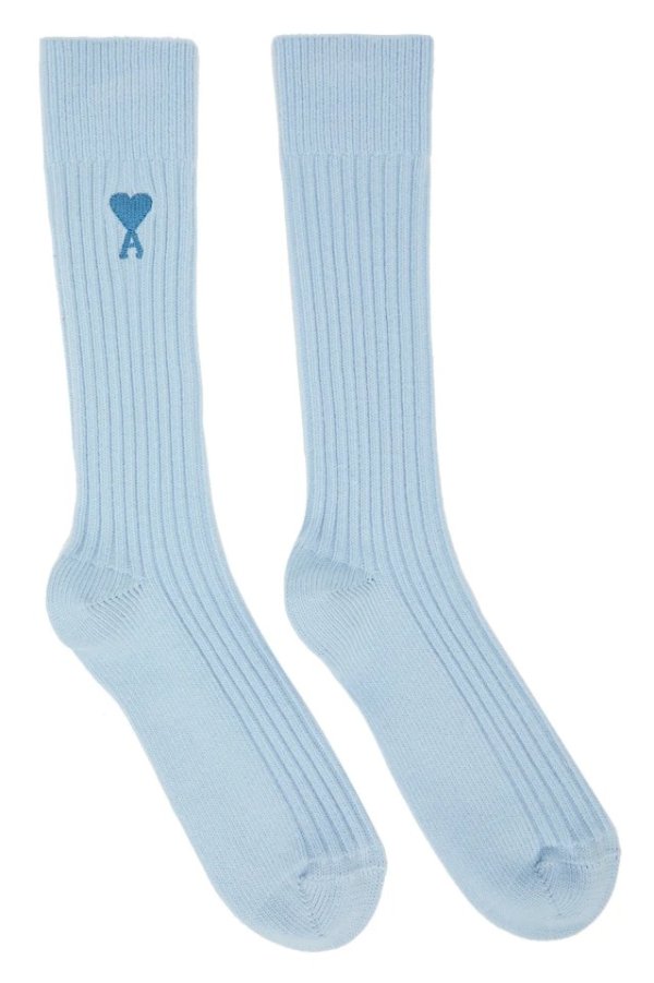 Blue Ami De Coeur Plain Socks