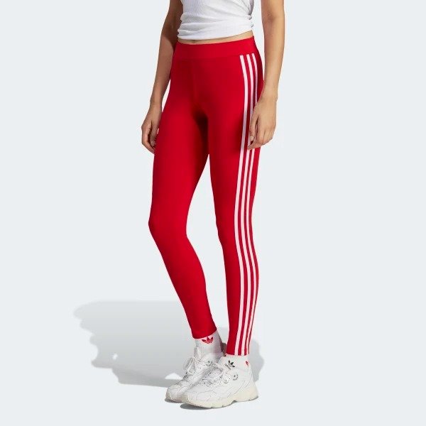 Adicolor Classics 3-Stripes红色紧身裤