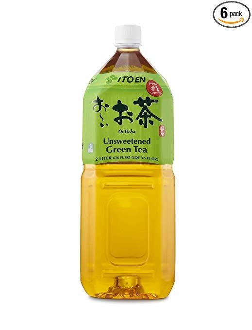 Oi Ocha Green Tea, 2 Liter Bottle (Pack of 6), No Sugar, No Artificial Sweeteners, Antioxidant Rich, Authentic Japanese Green Tea, Caffeinated, High in Vitamin C