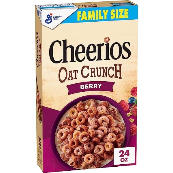 Oat Crunch Berry Oat Breakfast Cereal, Family Size, 24 oz