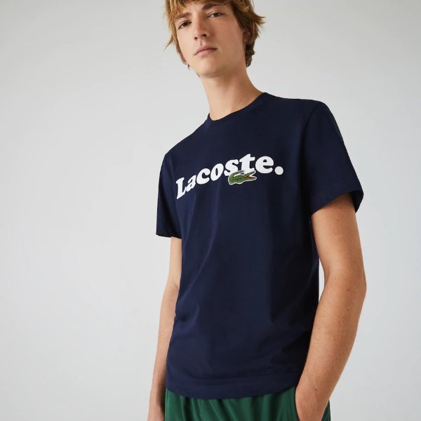 Men's Lacoste And Crocodile Branded Cotton T-shirt