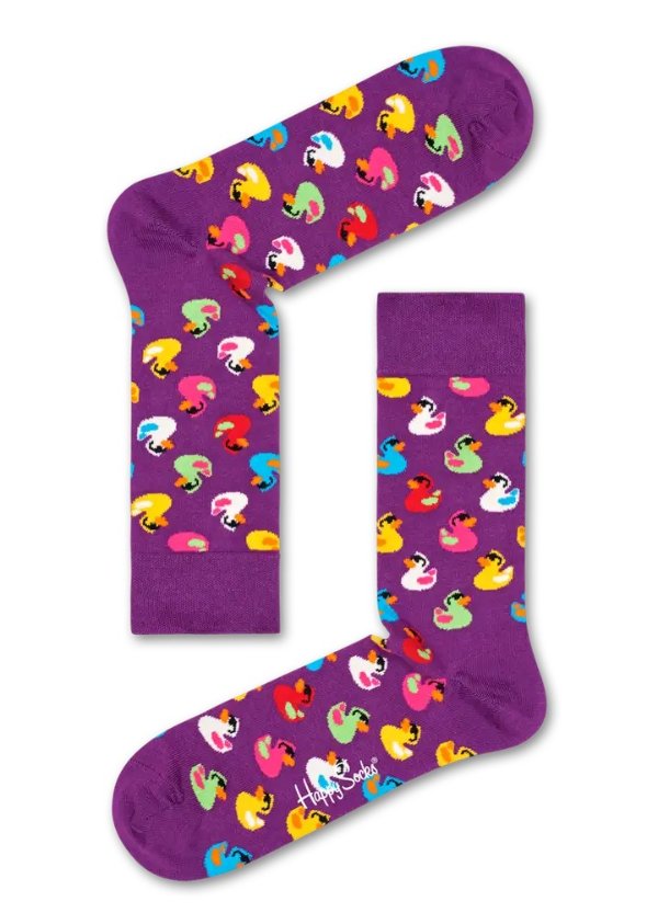 橡皮鸭紫色袜子