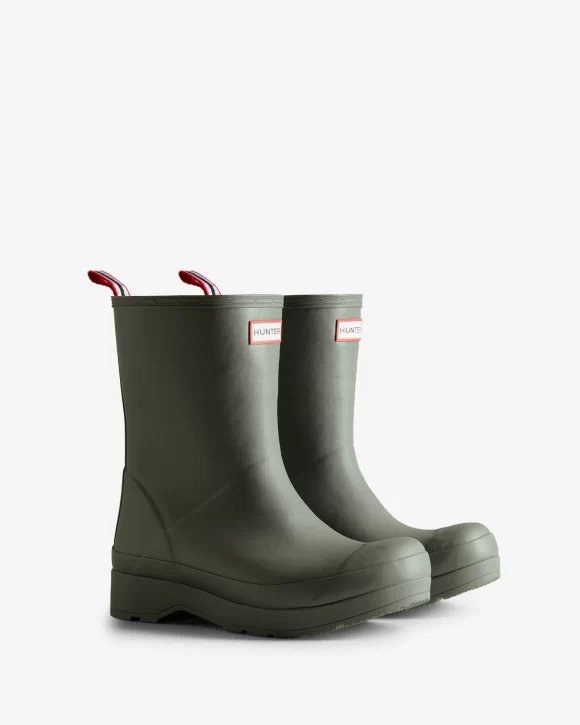 Men's Play Vegan Shearling Insulated Mid-Height Rain Boots