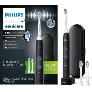 Philips Sonicare ProtectiveClean 5300 Rechargeable Electric Toothbrush, HX6423/34 Black