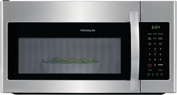 Frigidaire FFMV1846VS 30 Inch Over the Range Microwave with 1.8 Cu. Ft Capacity, 2 Speed 300 CFM Exhaust, Dishwasher Safe Filters, Digital Display, Timer, Cooktop Lighting, Convertible Ducting, and UL/cUL Approval: Stainless Steel