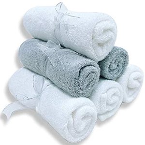 史低价：有机棉竹纤维多用小毛巾6条，好价回归