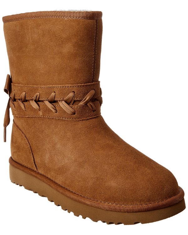 Women's Classic Lace Short Suede Boot