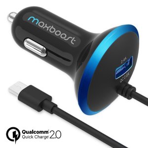 Maxboost 30W Dual Output Quick Charge 2.0 USB Car Charger