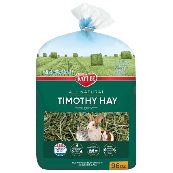 Natural Timothy Hay for Rabbits & Small Animals, 96 oz.