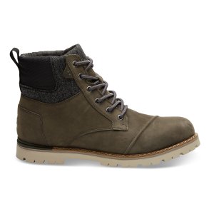 waterproof tarmac olive nubuck men's ashland boots