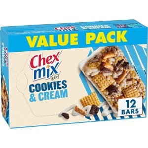 Chex Mix Snack Bars, Cookies and Cream, 13.56 oz, 12 Count Box