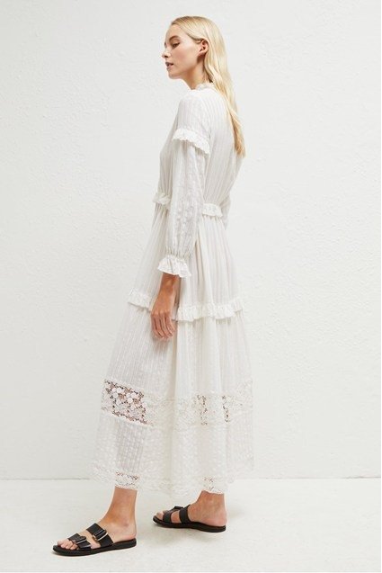 Coletta Cotton Broidery Dress
