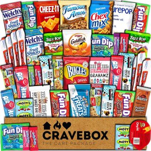 CraveBox Care Package, Ultimate Variety Gift Box (45 Count)