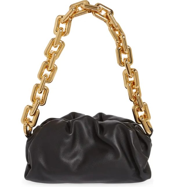 Teen Chain Pouch Leather Shoulder Bag