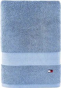 Modern American Solid Bath Towel, 30 X 54 Inches, 100% Cotton 574 GSM (Mist Blue)