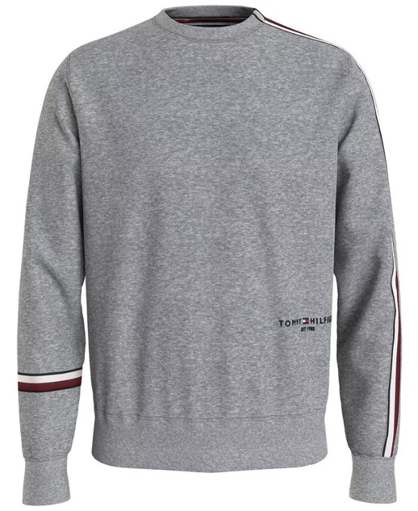 Men's New Global Stripe Crewneck Sweatshirt