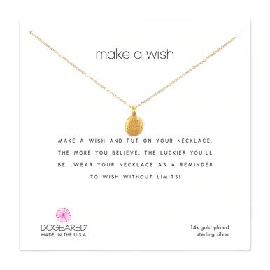 sister word pebble necklace, gold dipped