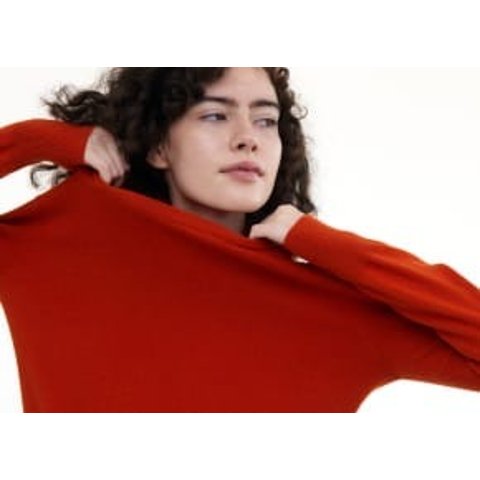 State CashmereThe Ribbed Turtleneck Basic Sweater