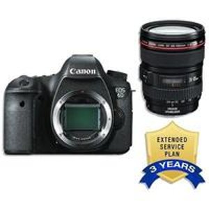 Canon EOS 6D Digital SLR Camera +24-105mm IS USM Lens Kit + 3 Years USA Warranty